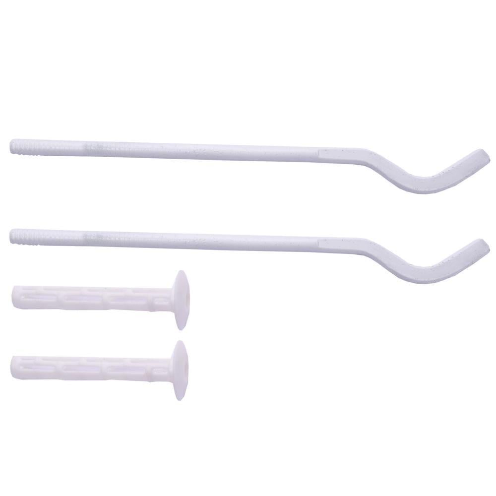 Комплект кронштейнов секционного радиатора штырьковый с дюбелем 8х250 мм 4 шт. Белый (000024514)