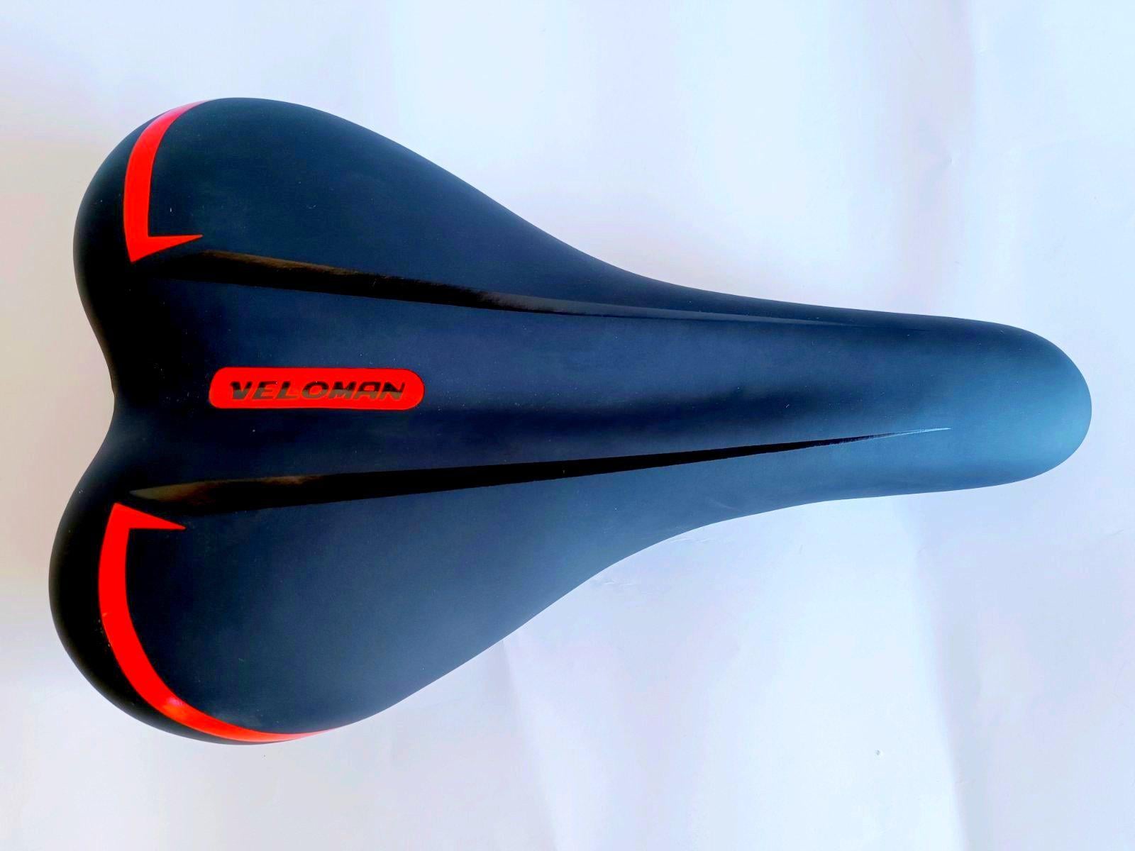Седло Veloman MTB 26х15 см Черно-красный (1602-red)
