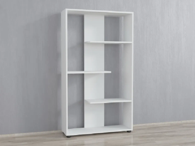 Стелаж для книг підлоговий Білий (P122а)