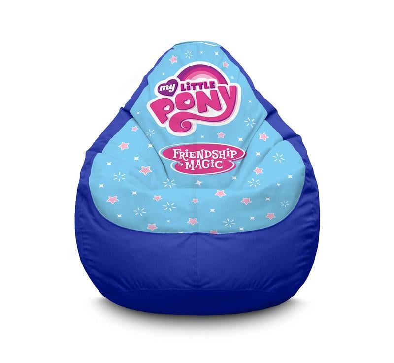 Кресло мешок My Little Pony Logo Оксфорд XXL 90х125 см Синий