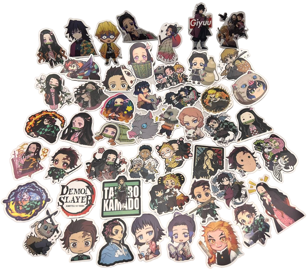 Набор виниловых стикеров Аниме Демон Слаер 50 шт. (7632672)