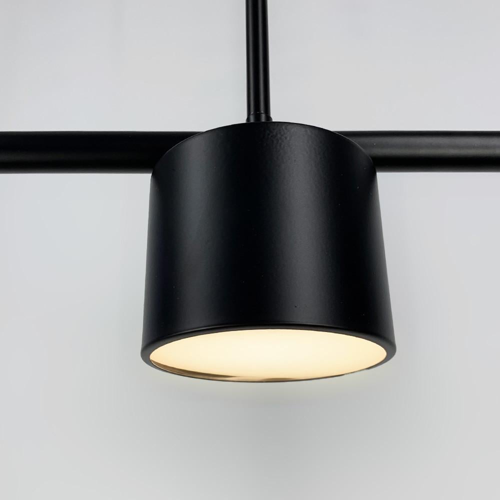 Люстра удлиненная CLYDE с 4-ю спотами Черный (MJ 118/4 BK) - фото 4