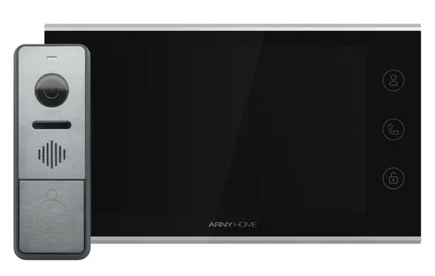 Комплект видеодомофона мультиформатный ARNY AVD-7342A AVD-731A 2Мп IPS Wi-Fi + AVP-NG420 1Мп Black/Graphite