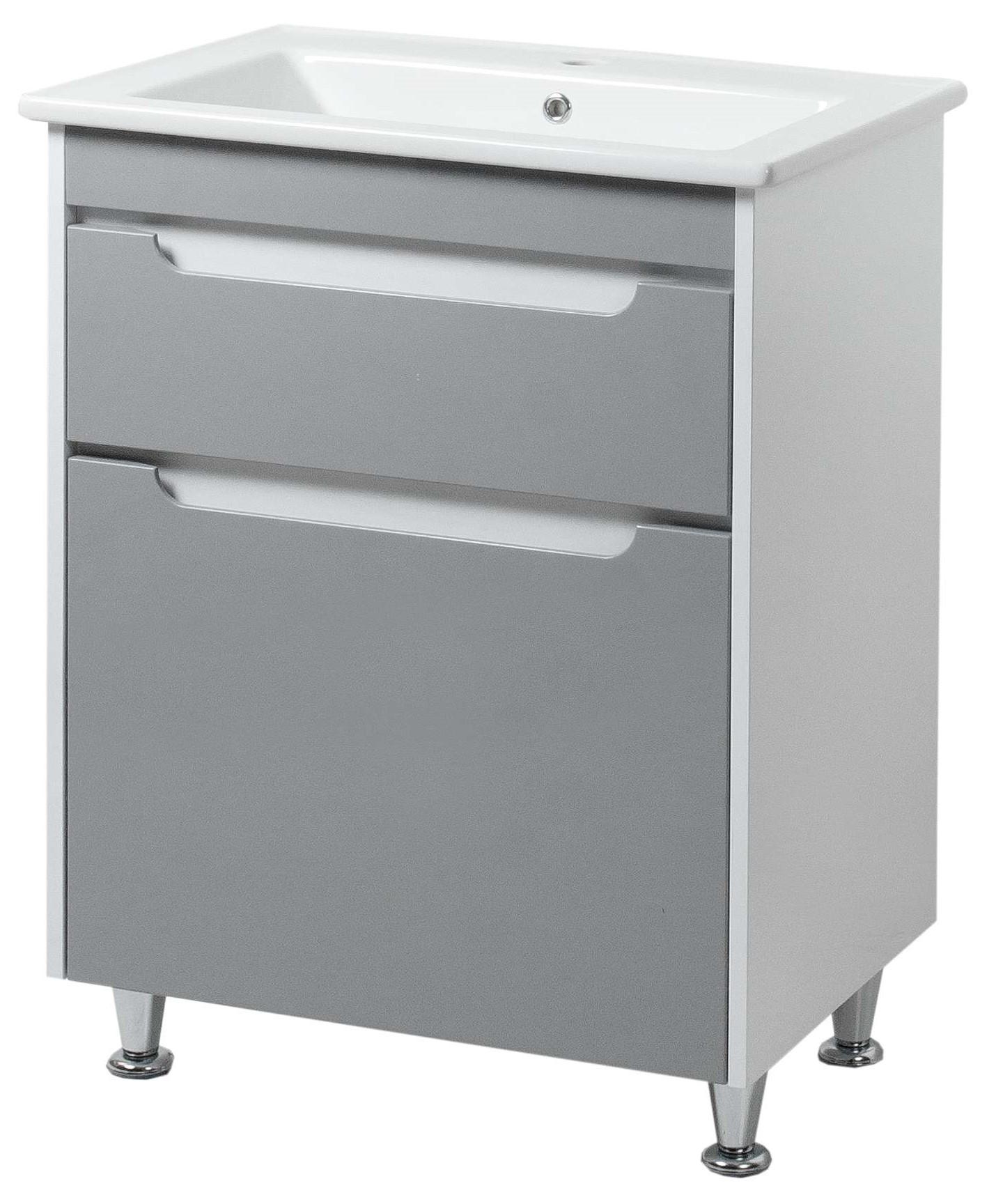 Тумба ЮВВІС Valencia ТНБ-2 Д 70 см з умивальником Vesta Grey (14770220)