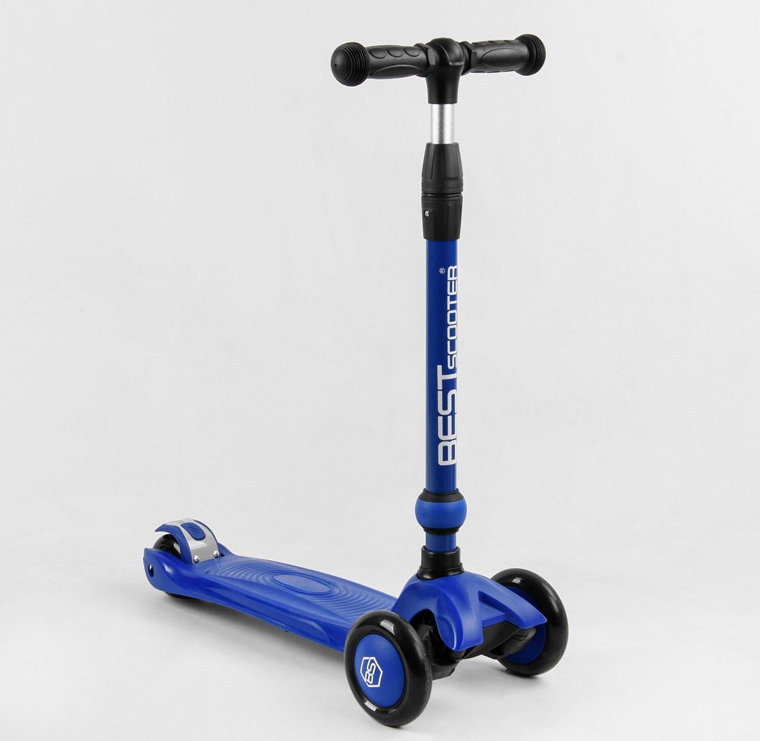 Самокат-велобіг триколісний Best Scooter 3в1 Синій (27018) - фото 3 Самокат-велобіг триколісний Best Scooter 3в1 Синій (27018) - фото 3