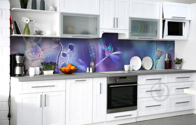 Скинали на кухню Zatarga «Поклонницы ночи» 650х2500 мм виниловая 3Д наклейка кухонный фартук самоклеящаяся