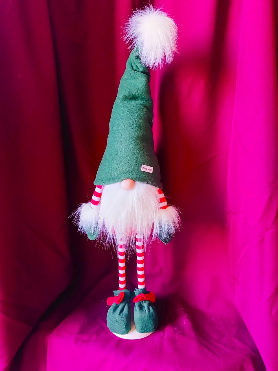 Гном декоративний скандинавський 50 см Зелений (Гном №23) - фото 3 Гном декоративний скандинавський 50 см Зелений (Гном №23) - фото 3