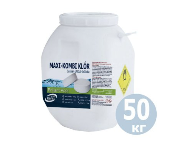 Таблетки для бассейна Kerex MINI Комби хлор для очистки от слизи 3в1 50 кг (132-9-80005)