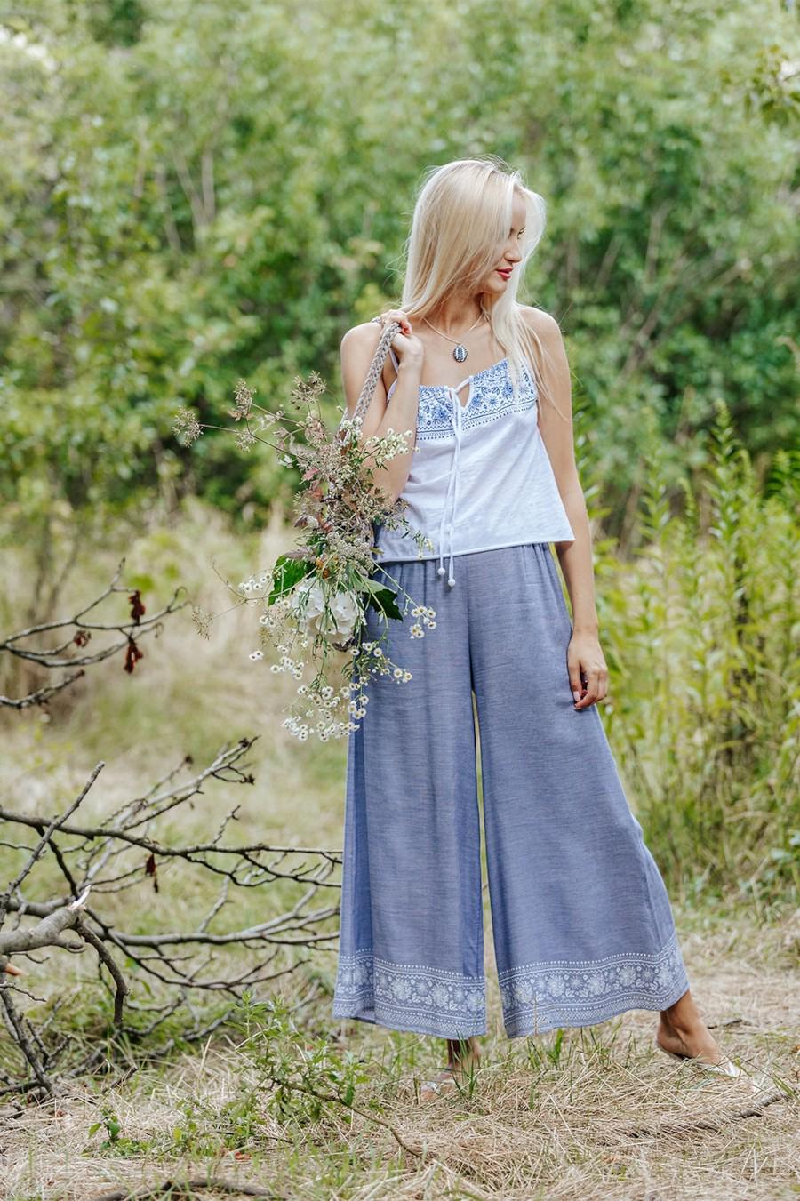 Комплект Key топ/брюки р. 48/XL Білий/Сірий (66883)