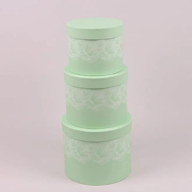 Комплект коробок для цветов Flora Зеленый 3 шт. (38246)