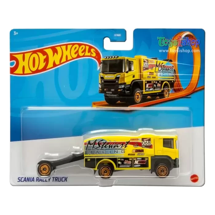 Грузовик-трейлер Hot Wheels SCANIA RALLY TRUCK 1:64 GKC33/BFM60
