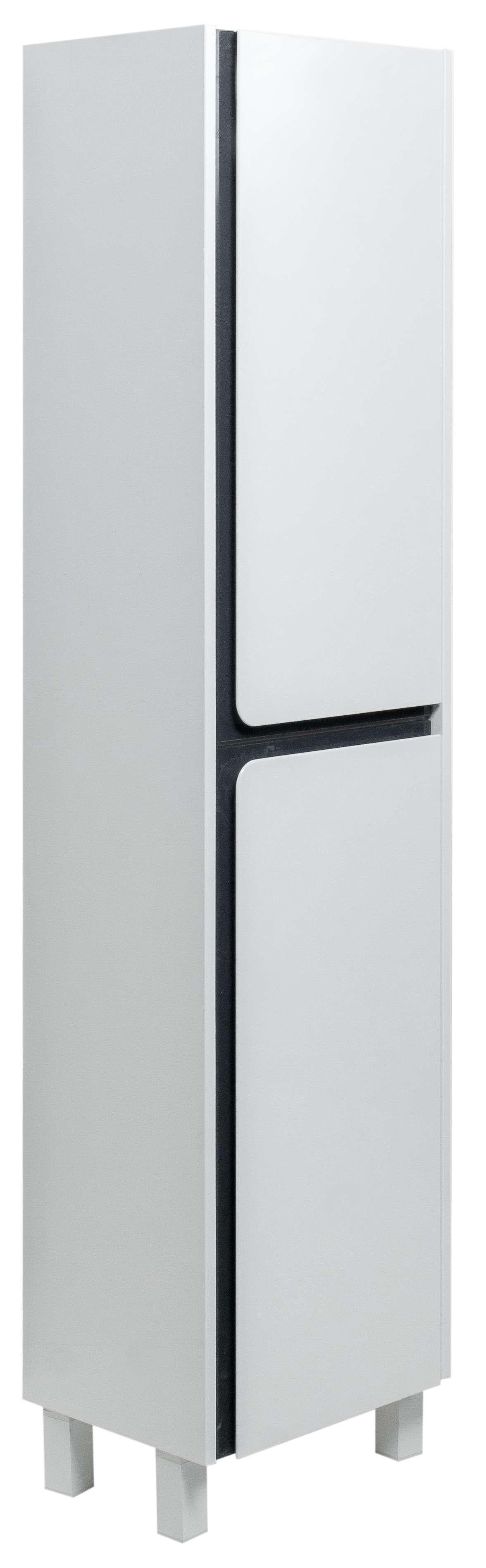 Пенал ЮВВІС Stella ПП у ванну кімнату підлоговий 40 см Антрацитовий глянець (UVV058)