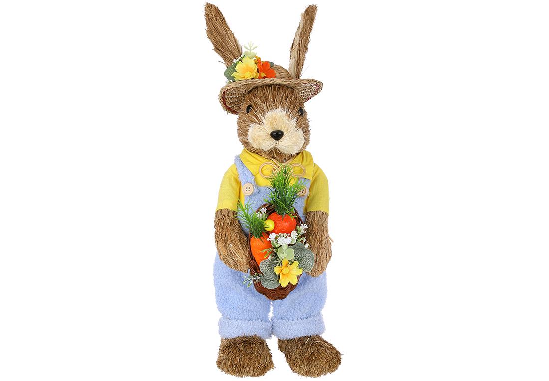 Пасхальная фигура BonaDi Кролик в шляпе 15х16х42 см (NY27-940/A-145)