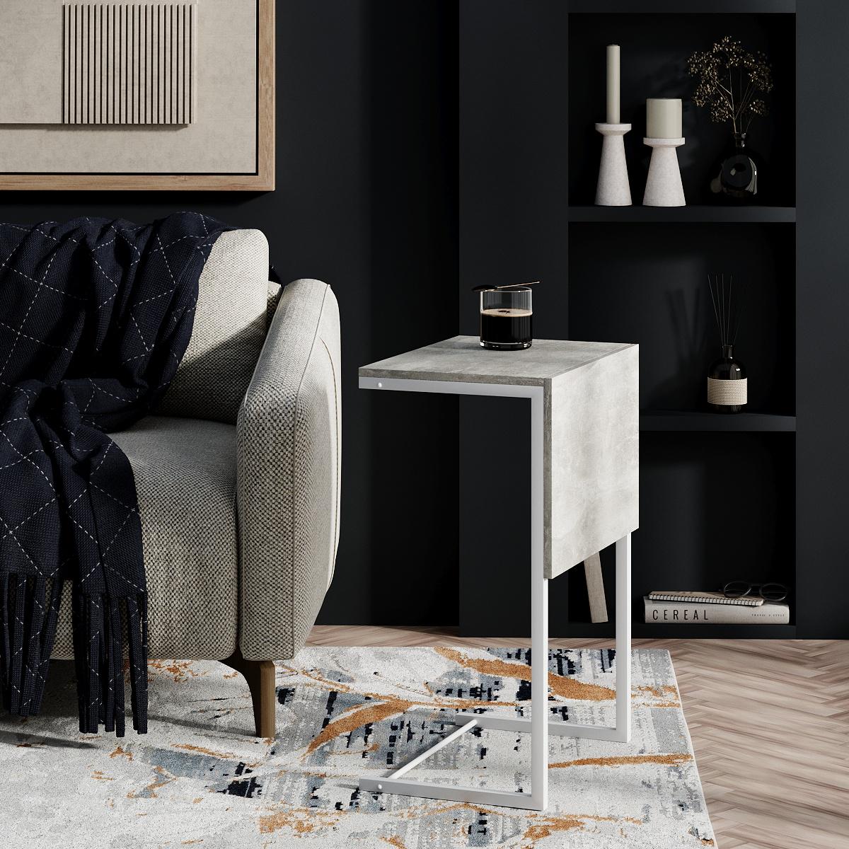 Стіл-трансформер Art In Head Just Fiji 654х327х442 мм Ательє світлий/Білий - фото 5 Стіл-трансформер Art In Head Just Fiji 654х327х442 мм Ательє світлий/Білий - фото 5