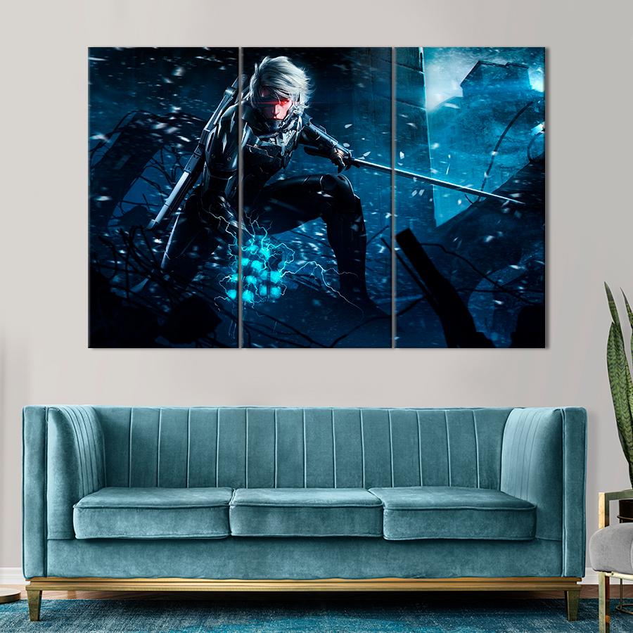 Настенний декор Киборг Райден Metal Gear Rising: Revengeance 78x48 см (A227-3)