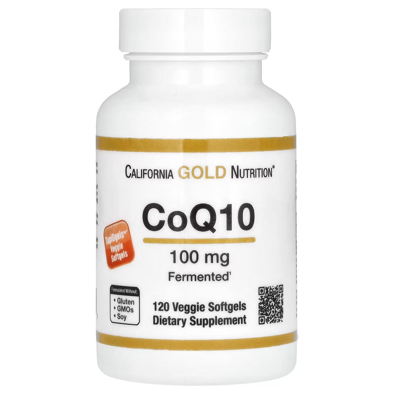 Коэнзим Q10 California Gold Nutrition 100 мг 120 растительных капсул