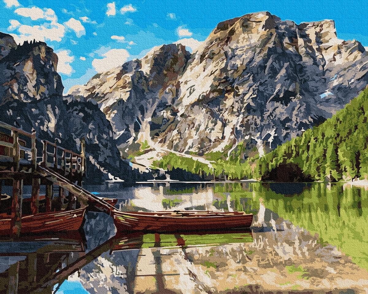 Картина по номерам Brushme GX26742 Пирс на озере Комо 40x50 см (1317807613)