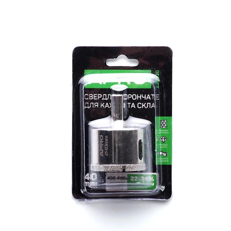 Сверло трубчатое Apro с алмазным напылением 40 мм (830330) - фото 1