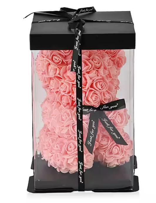 Подарочный мишка в коробке из роз Teddy Flower 25 см Нежно-розовый (2104618700) - фото 10 Подарочный мишка в коробке из роз Teddy Flower 25 см Нежно-розовый (2104618700) - фото 10