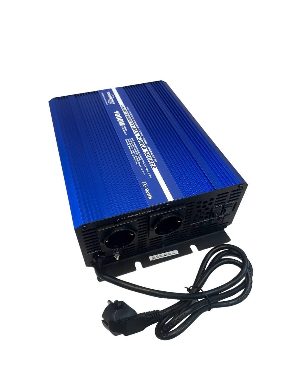 Перетворювач струму TommaTech UPS чиста синусоїда кабель живлення 1000 Вт (357484856959) - фото 6 Перетворювач струму TommaTech UPS чиста синусоїда кабель живлення 1000 Вт (357484856959) - фото 6