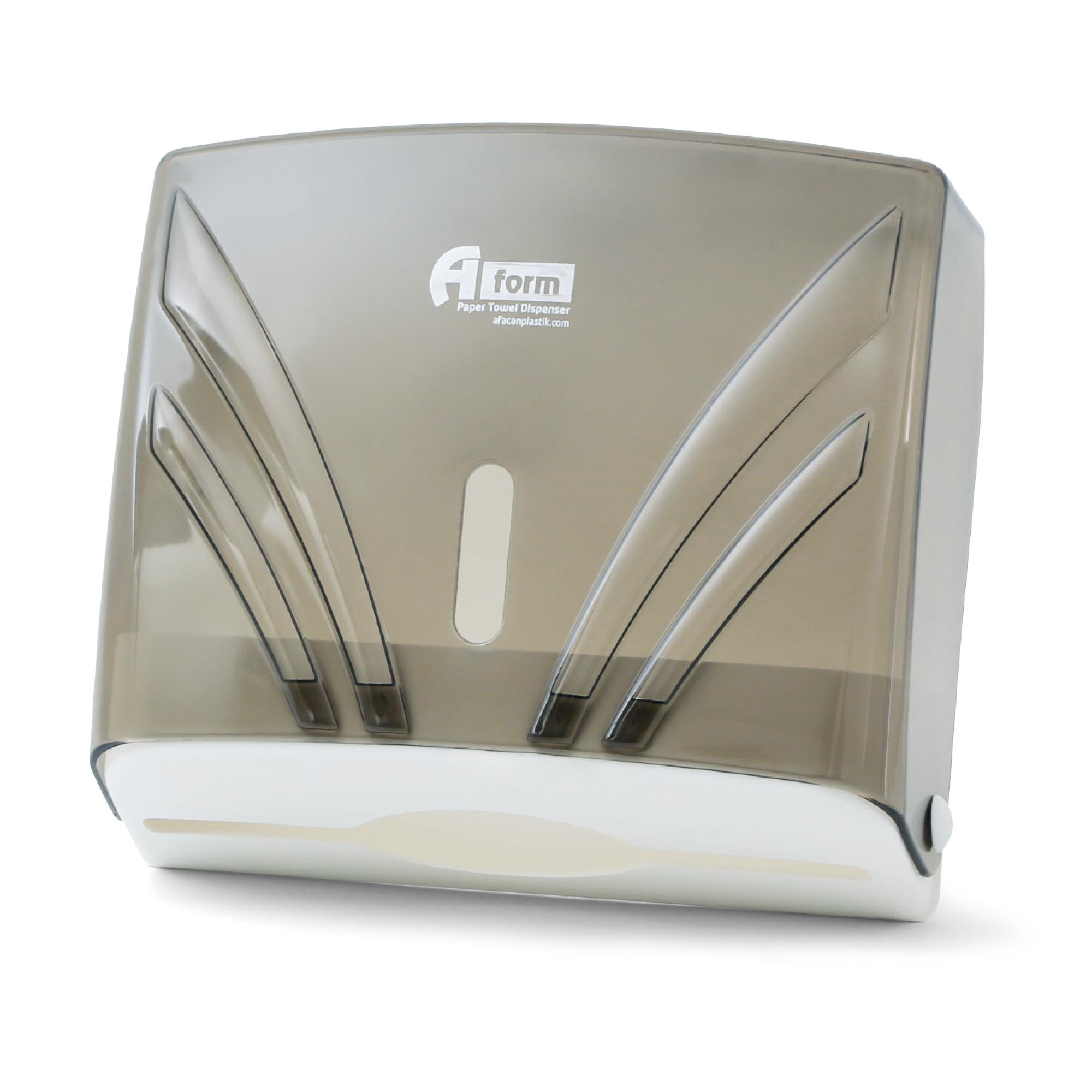 Диспенсер для полотенец Z-сложения на 200 шт. Прозрачно-серый (ZHA-2109) Диспенсер для полотенец Z-сложения на 200 шт. Прозрачно-серый (ZHA-2109)