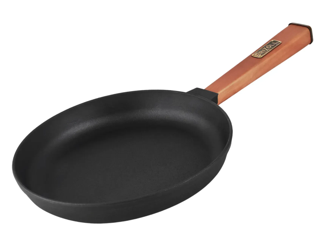 Сковорода чугунная Brizoll Optima классическая удобная 260х40 мм Черный (O2640-Р) Сковорода чугунная Brizoll Optima классическая удобная 260х40 мм Черный (O2640-Р)