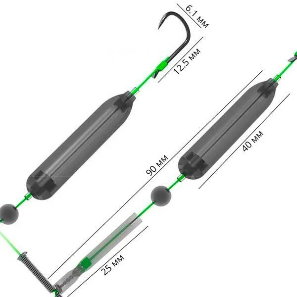 Донний монтаж на три гачки (Q00505) - фото 9 Донний монтаж на три гачки (Q00505) - фото 9