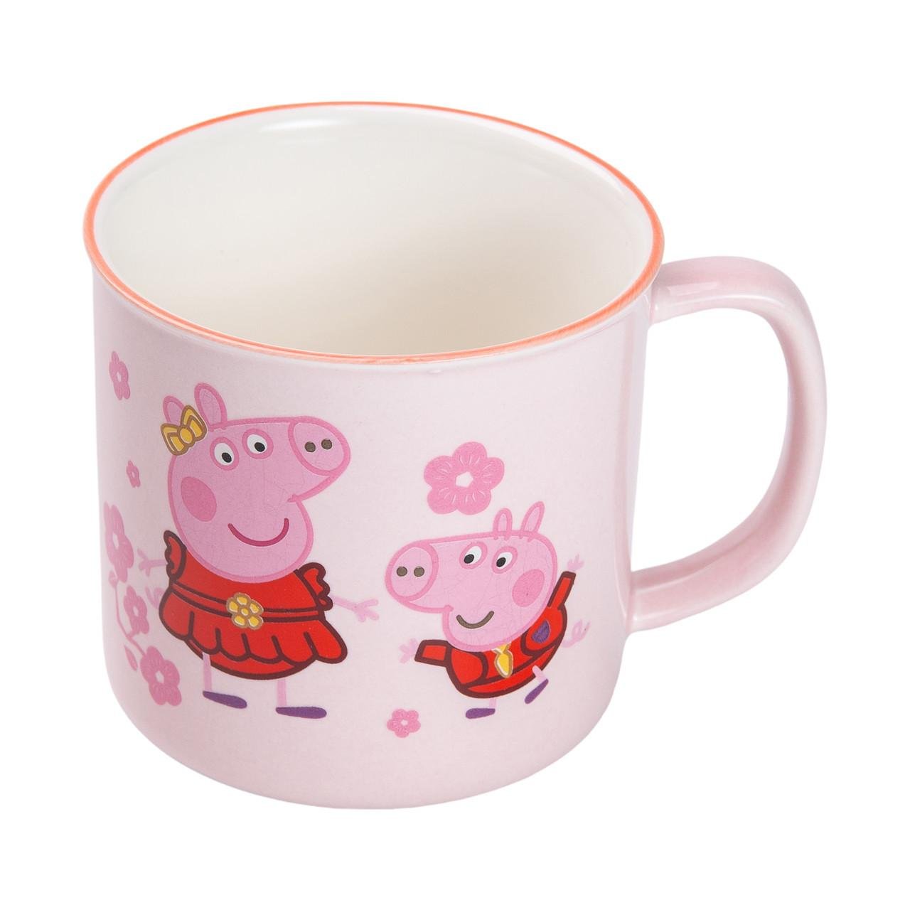 Чашка фарфоровая Peppa Pig 400 мл Розовый (HP-15-13)