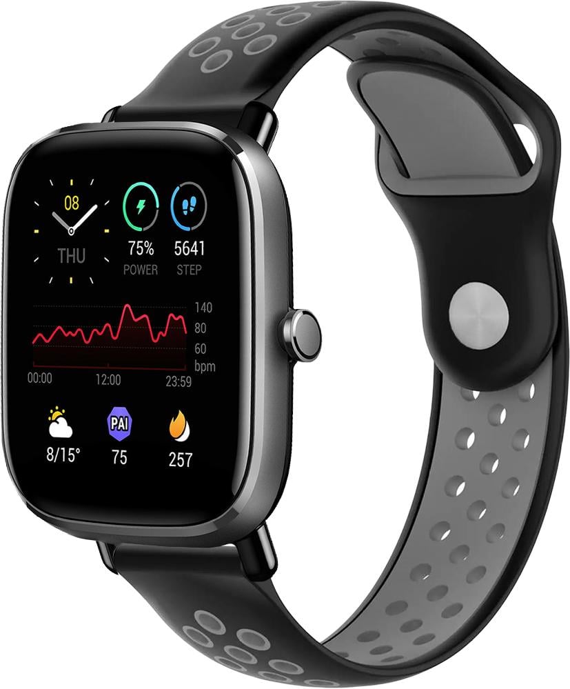 Ремешок Sport для Amazfit GTS 2 mini Black Grey (23039-53)