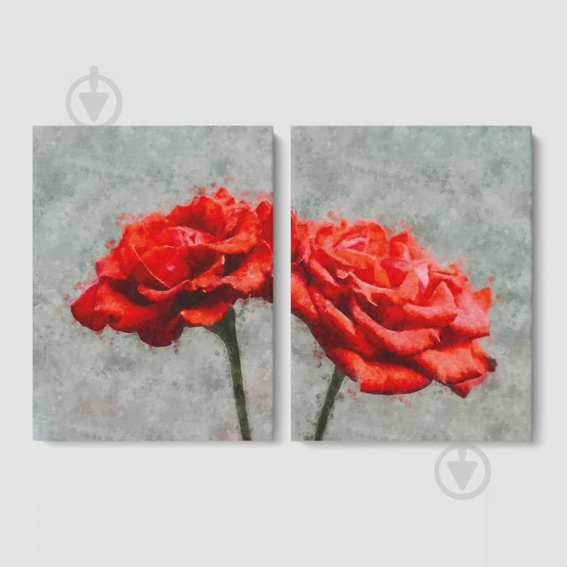 Модульная картина из двух частей Гвоздика Malevich Store 93x60 см (MK21227)