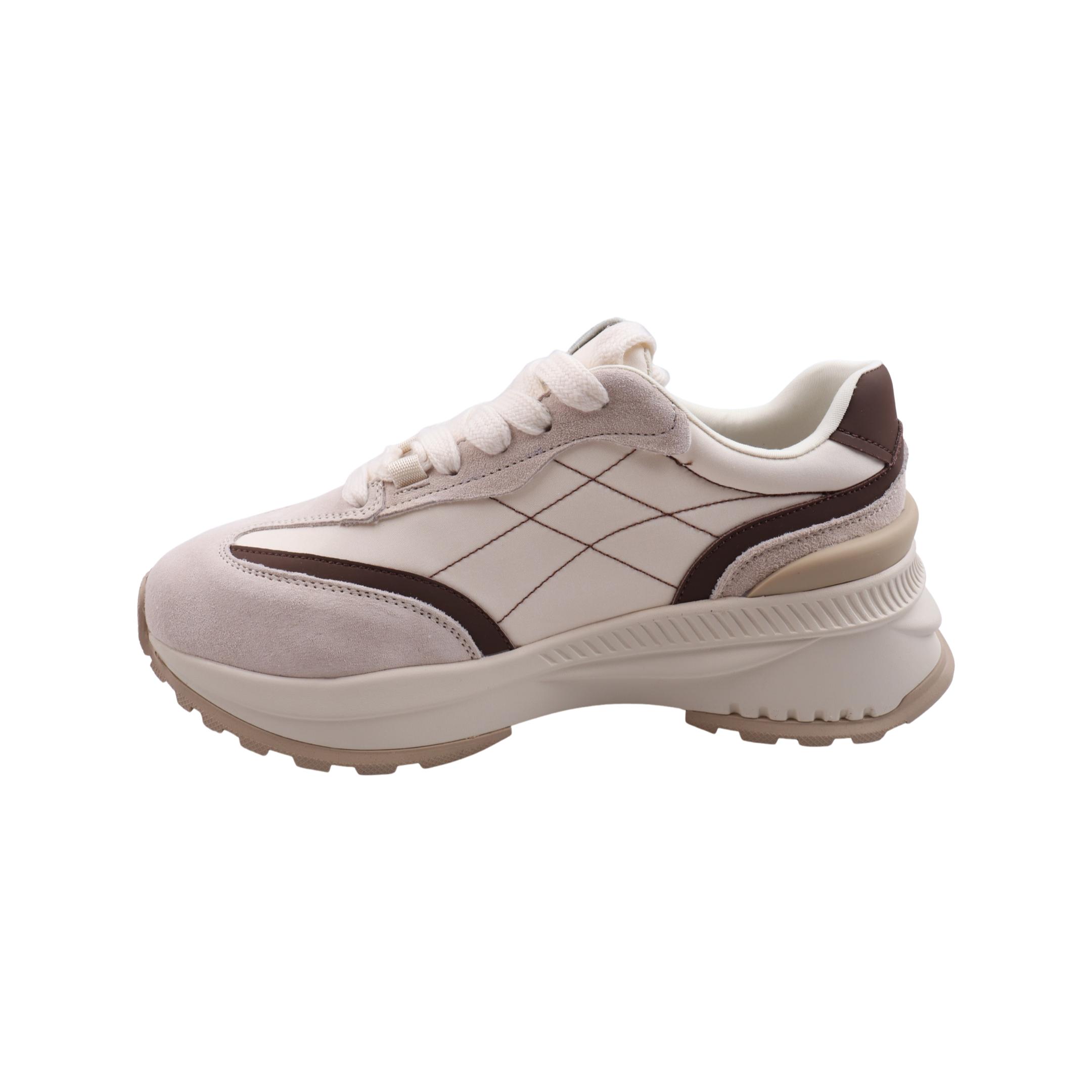 Кросівки жіночі Melanda із замші р. 39 Бежевий (152-23DK) - фото 2