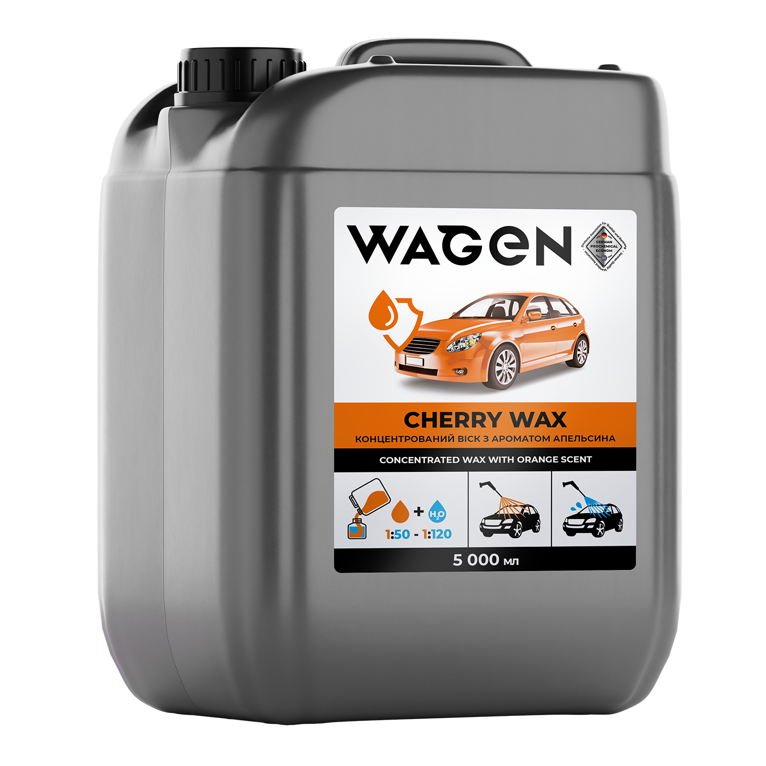 Віск концентрований Wagen ORANGE WAX з ароматом апельсина 5 л - фото 1