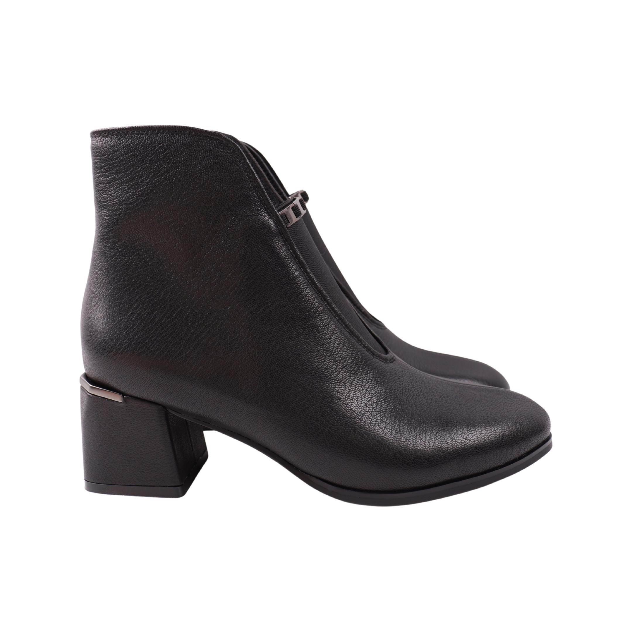 Ботильоны женские Angelo Vani натуральная кожа р. 40 Черный (241-23DH)