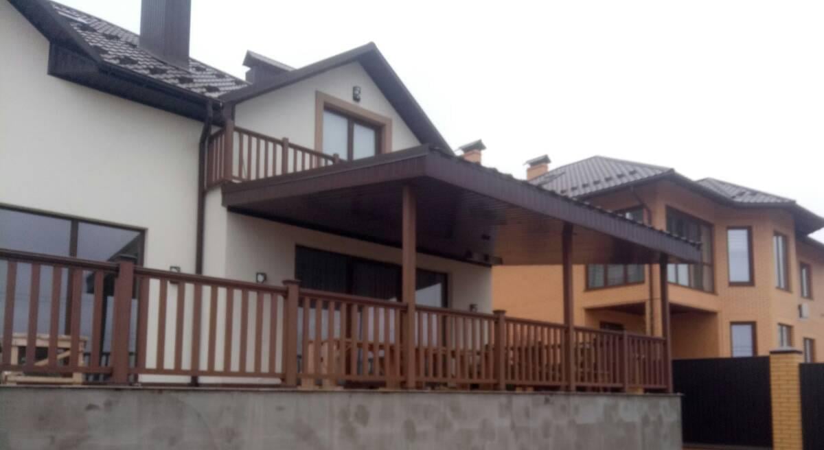 Ограждение декоративное Импрес Усиленная для террас и балконов ДПК Каштан (14851611) - фото 4 Ограждение декоративное Импрес Усиленная для террас и балконов ДПК Каштан (14851611) - фото 4