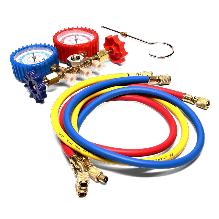 Колектор манометричний 2-вентильний Whicepart CT-536G-A для R-22/R-134a/R-404a/R-407c ZP-09.CT536G-A зі шлангами 900 мм Колектор манометричний 2-вентильний Whicepart CT-536G-A для R-22/R-134a/R-404a/R-407c ZP-09.CT536G-A зі шлангами 900 мм