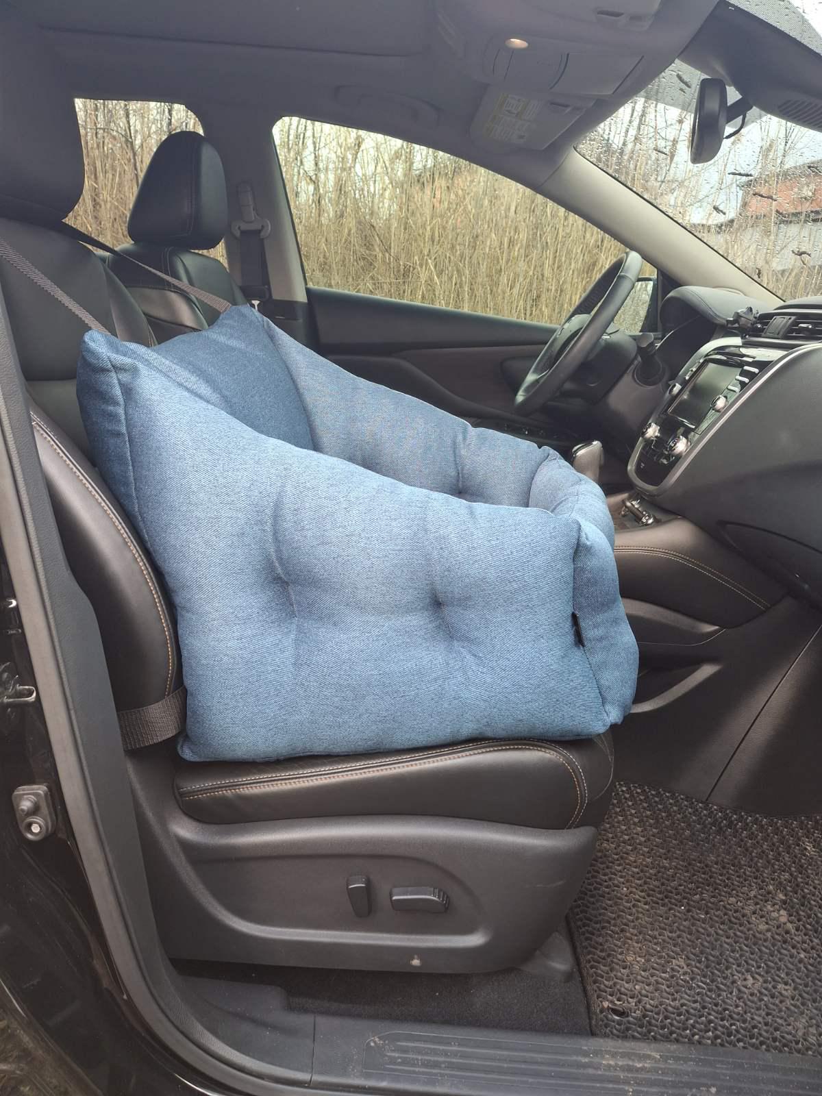 Крісло для собак в авто Huge and Tiny 50x45 см Синій (25590416) - фото 8 Крісло для собак в авто Huge and Tiny 50x45 см Синій (25590416) - фото 8