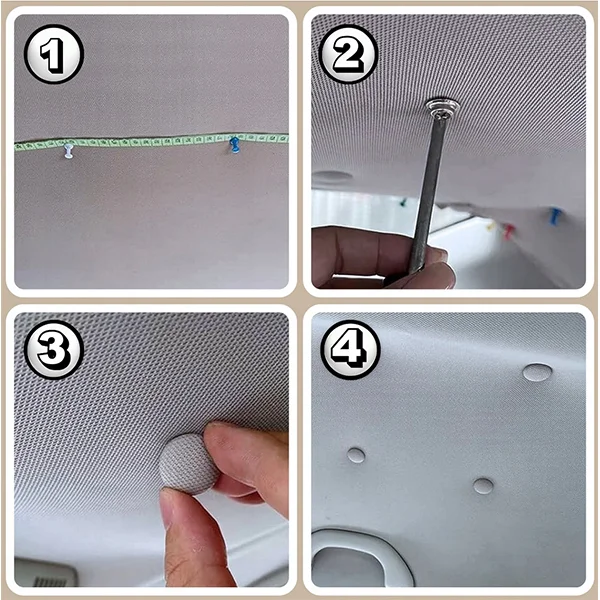 Кліпси для авто Бежевий (J00019-1) - фото 2 Кліпси для авто Бежевий (J00019-1) - фото 2