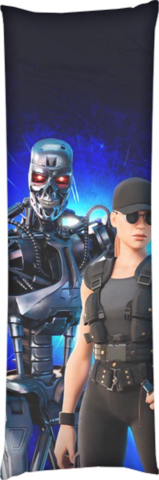 Подушка дакімакура T 800 and Sarah Connor 40x100 см (13549542)