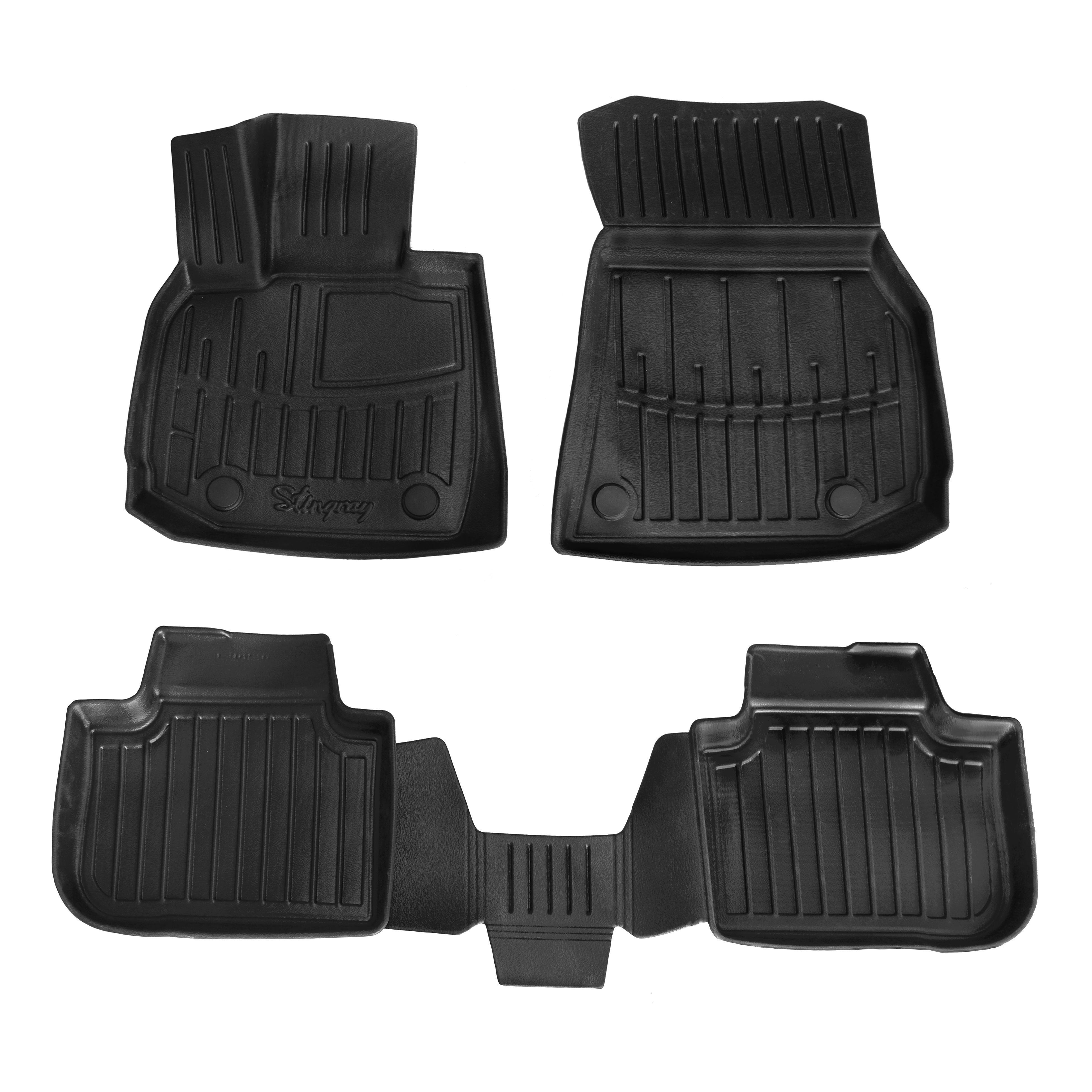 Килимки Stingray 3D для BMW X3 G45 2024- рр. поліуретан 4 шт. Чорний (158222)