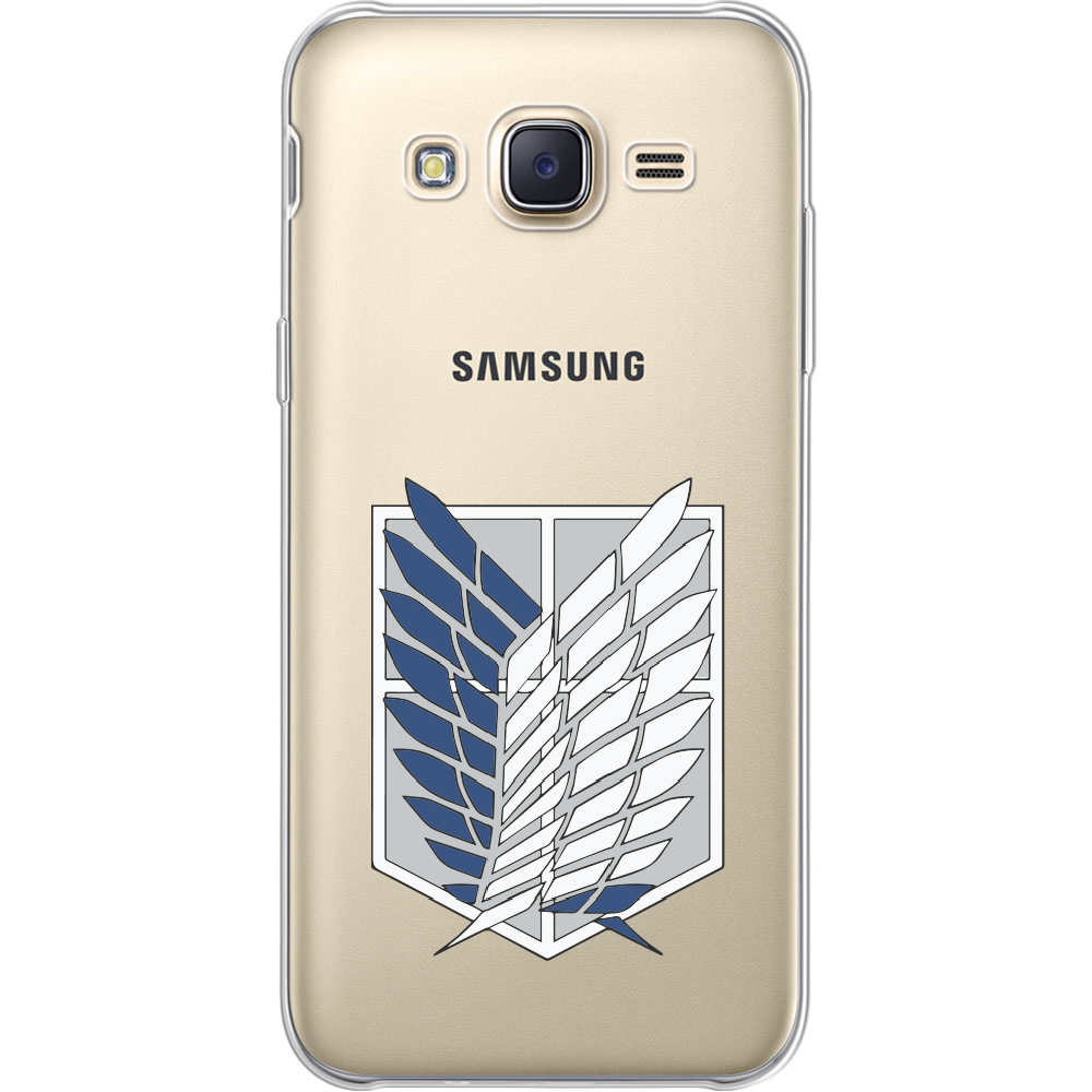 Чохол BoxFace Samsung J500H Galaxy J5 Атака Титанів Крила Свободи Прозорий силікон (25242-bk88-25242)
