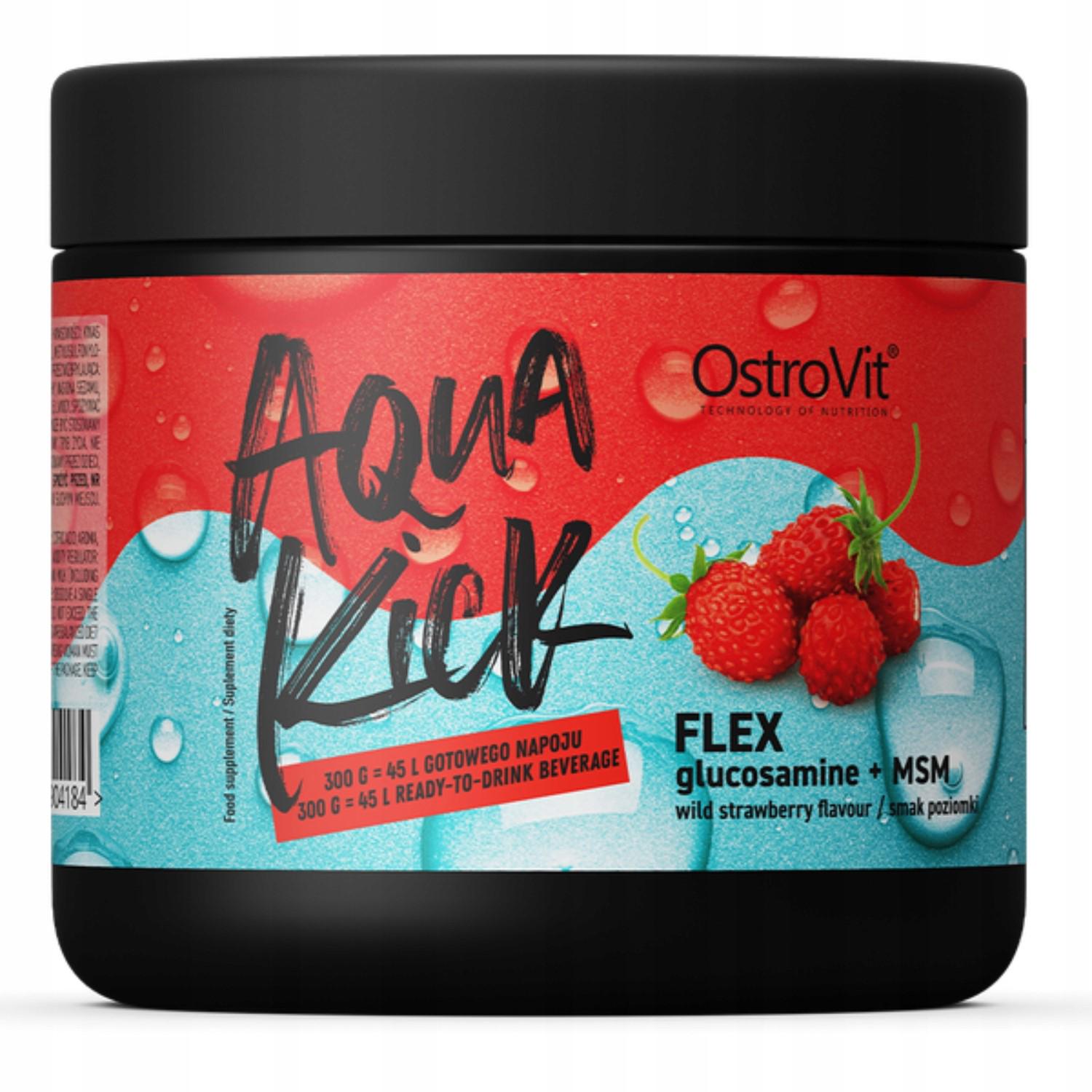 Комплекс для відновлення суглобів Ostrovit Aqua Kick Flex wild strawberry 300 г