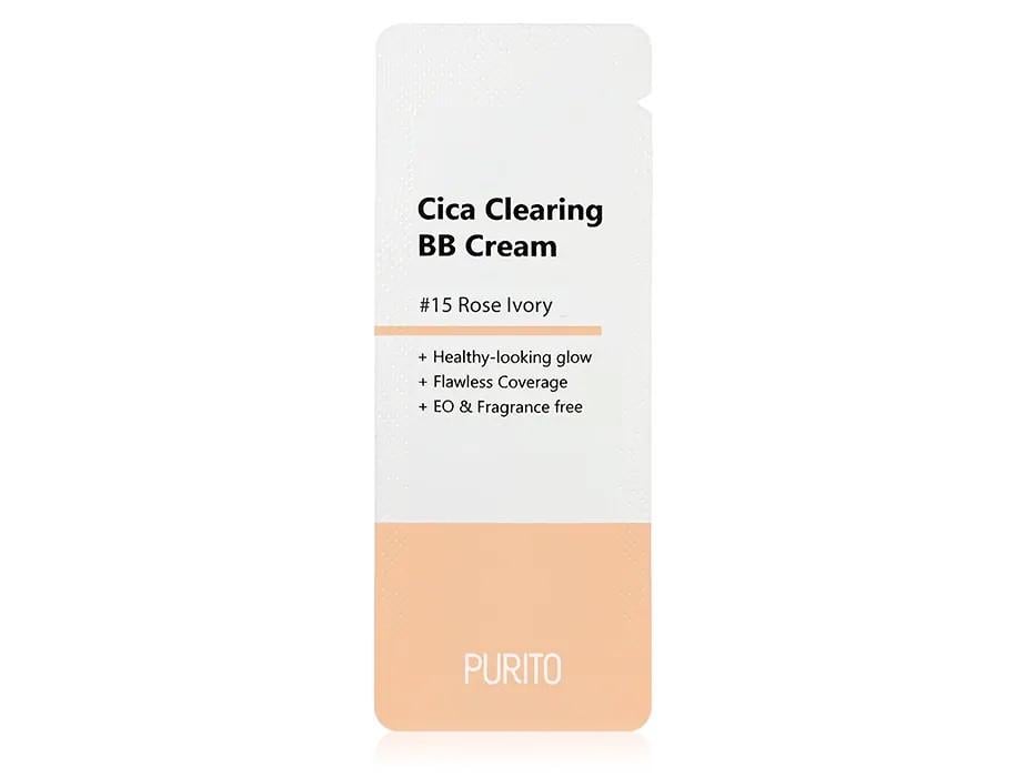 ББ-крем для лица с экстрактом центели PURITO Cica Clearing BB Cream 1 ml №15 Rose Ivory (2613964874)