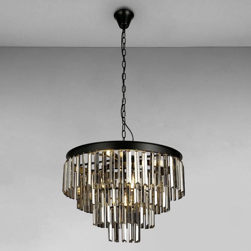 Люстра подвесная хрустальная Light House LS-15038-7 Черный