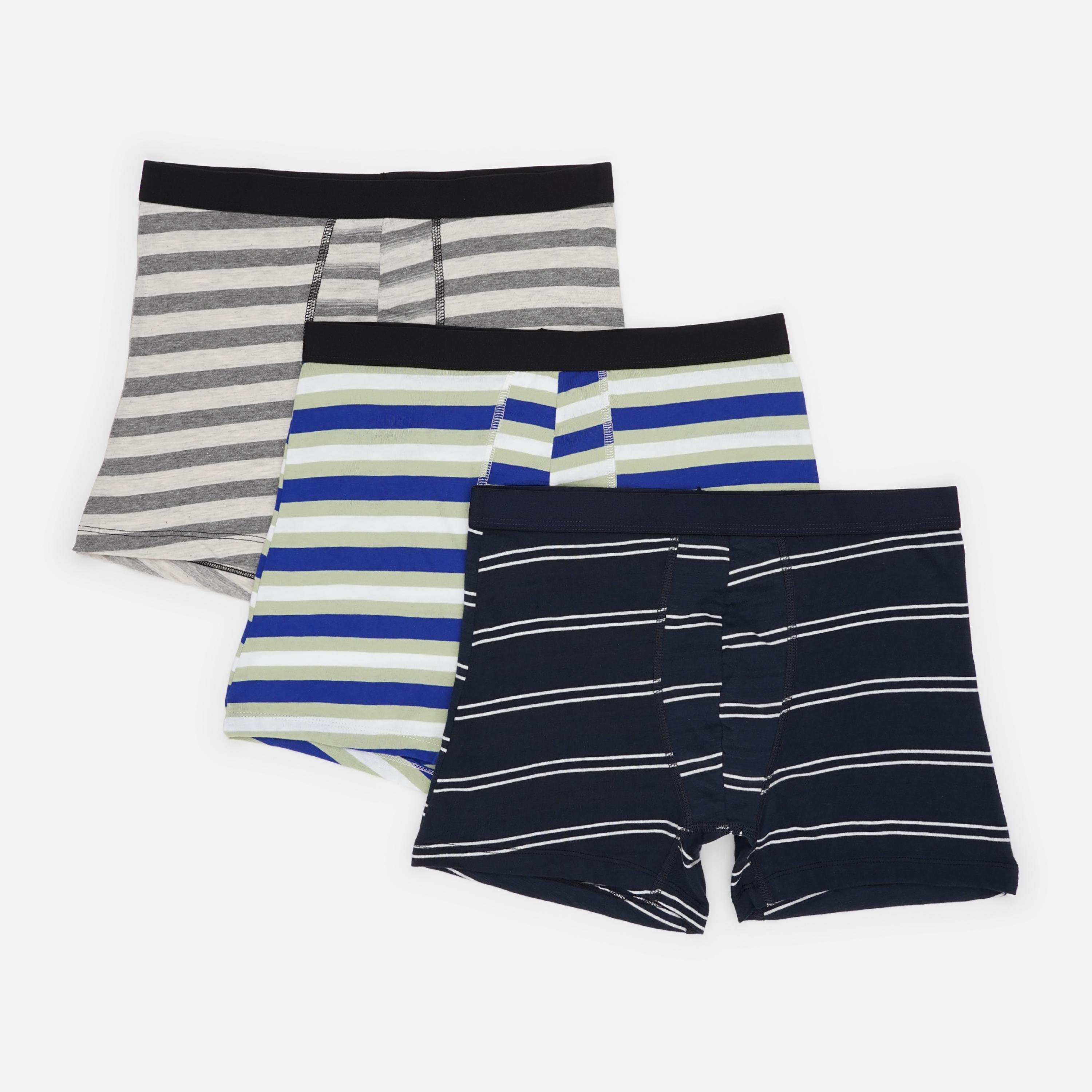 Труси Basic Collection 3 шт. M Синій/Сірий/Зелений (1438090355)