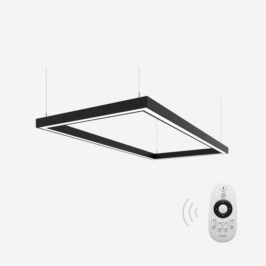 Светильник светодиодный X-LED дымчатый 120 Вт прямоугольник 840x440x43 мм Черный (LSNP-120db) - фото 2 Светильник светодиодный X-LED дымчатый 120 Вт прямоугольник 840x440x43 мм Черный (LSNP-120db) - фото 2