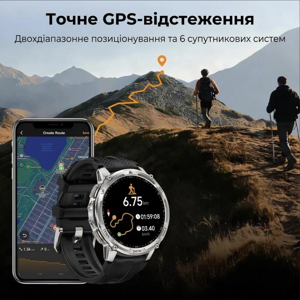 Копия Смарт-часы тактические Kospet Tank T4С Silver — фото 6