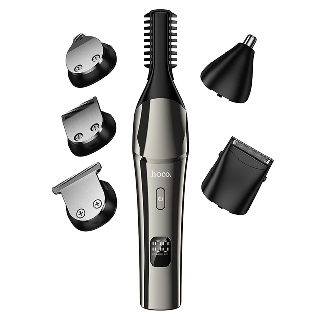 Машинка для стрижки Hoco HP26 Multi-Function Electric Clipper Grooming Set Metal Gray - фото 3 Машинка для стрижки Hoco HP26 Multi-Function Electric Clipper Grooming Set Metal Gray - фото 3