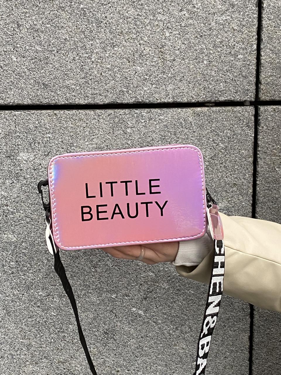 Женская сумка LITTLE BEAUTY кросс-боди голографическая Розовый (18243061)