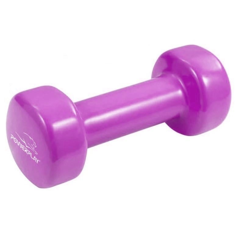 Гантель виниловая PowerPlay 4125 Achilles 0,5 кг Розовый