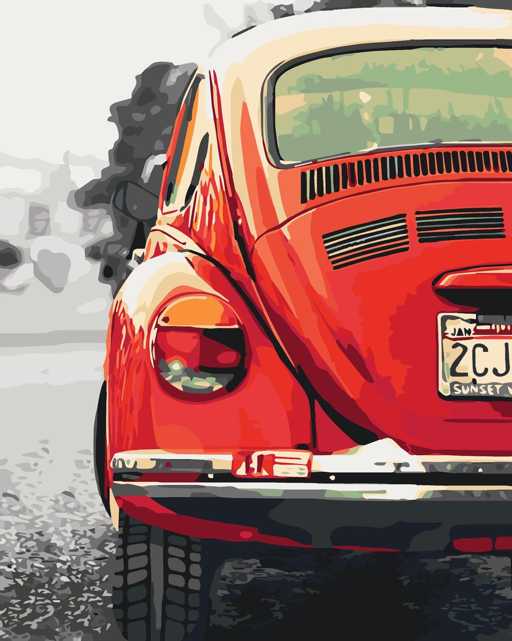 Картина по номерам Идейка Ретро машинка 40x50 см (skl-КНО3519)